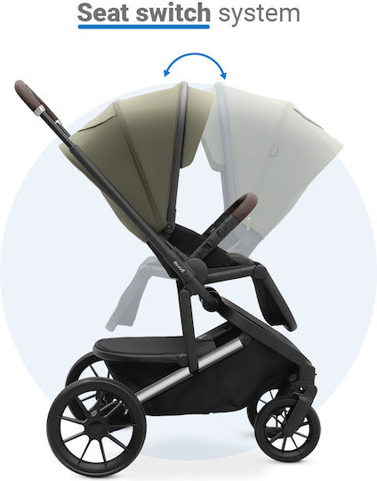 Dovadi Fly Adjustable 3 in 1 Baby Stroller Suitable for Newborn Forest Green