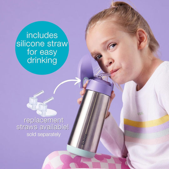 Thermos Bottle 500ml with Straw B.box Lemon Sherbet