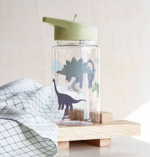 A Little Lovely Company Sticlă Pentru Copii Din Plastic Tritan Cu Pai Galaxy 450ml