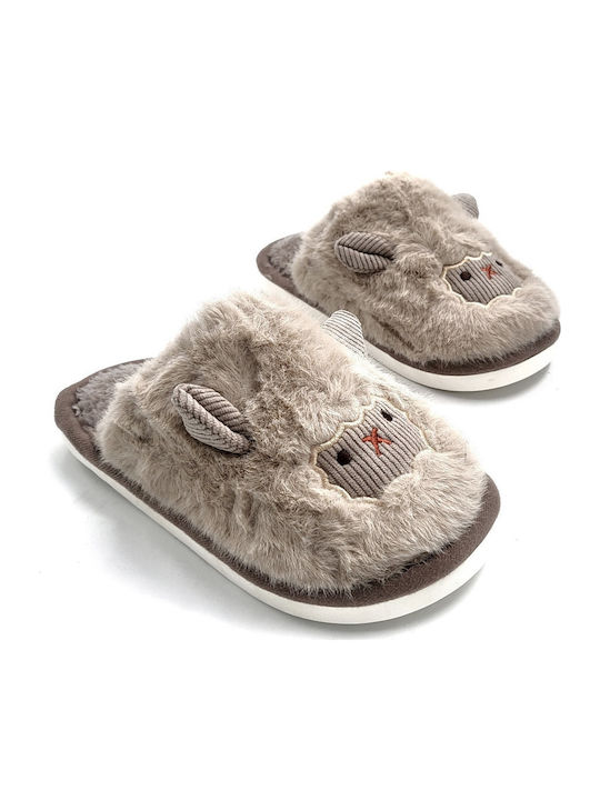 Kids Slippers Beige