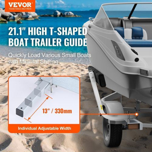 Vevor Adjustable Boat Trailer Guides 0.7m 2 Pcs Heavy Duty Rust Resistant for Recreational Boats Ctcdgtxtx000zavy0v0