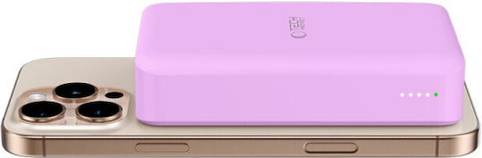 Tech-Protect PB12 LifeMag MagSafe Power Bank 20000mAh 15W with USB-A Port and USB-C Port Lilac