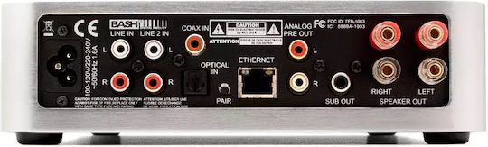 Elac Explore DS-A101 Ολοκληρωμένος Ενισχυτής Hi-Fi Stereo 80W/4Ω 40W/8Ω Ασημί