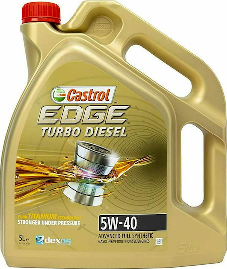 Castrol Edge Turbo Diesel Синтетичен Масло за Автомобили 5W-40 5лт
