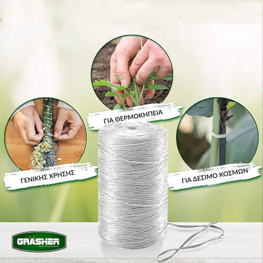 Grasher 102920 White Plastic Twine 500m