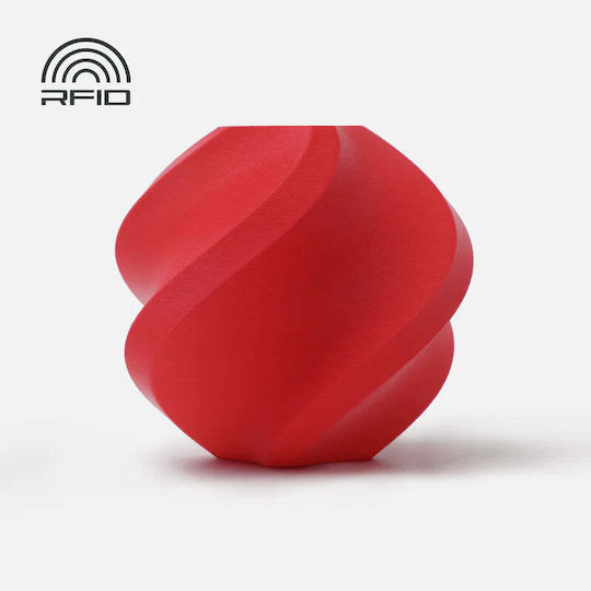 Bambu Lab PLA 3D Printer Filament 1.75mm Matte red 1kg A01-R4-1.75-1000-splfree 1τμχ (Refill)