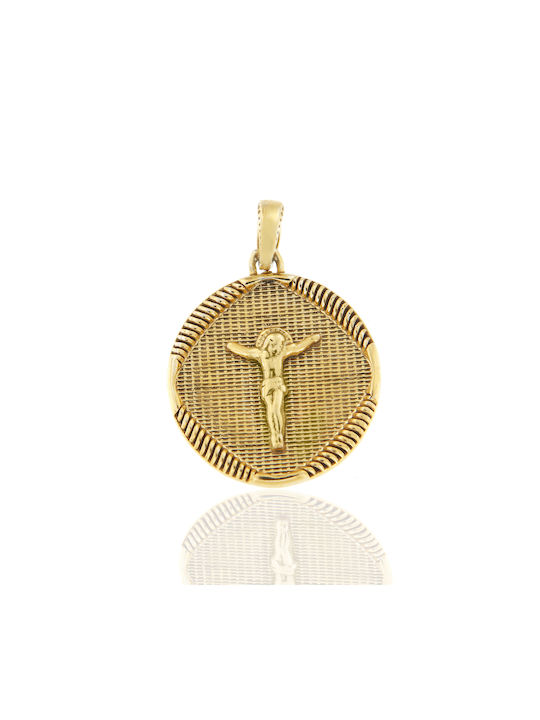 Kontopoulos Charm Amulet Constantine from Gold 9 K