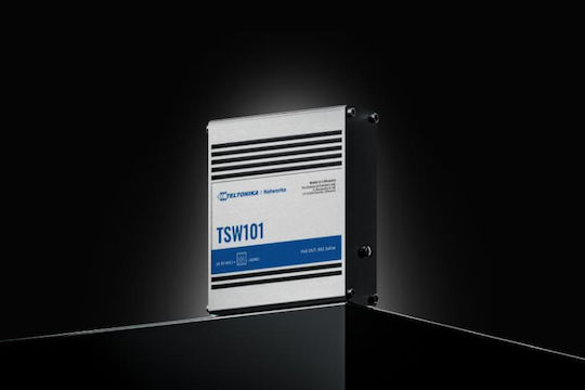 Teltonika TSW101 Unmanaged L2 PoE+ Switch με 5 Θύρες Gigabit (1Gbps) Ethernet