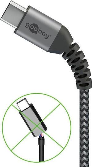 Goobay USB 2.0 Cable USB-C Male - USB-C 60W Gray 2m