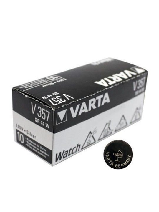 Varta Watch V357 Silver Oxide Watch Battery SR44 1.55V 1pcs