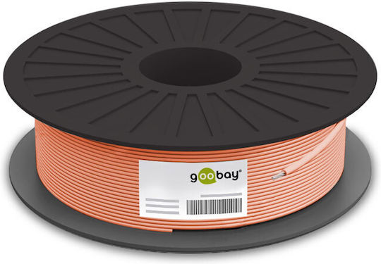 Goobay U/UTP Cat.5e (Gigabit) Καλώδιο Δικτύου Ethernet χωρίς ακροδέκτες 100m Πορτοκαλί