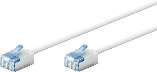 Goobay U/UTP Cat.6a Ethernet Network Cable 2m White 1pcs