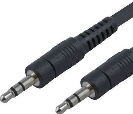 KAL Electronics 3,5mm Klinkenkabel 3,5mm Stecker - 3,5mm Stecker Schwarz 1m