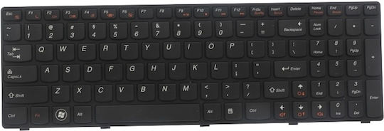 Movano Лаптоп Клавиатура за Lenovo G570 с Рамка и Английски Език (САЩ) в Черен Цвят KL/LE-G570