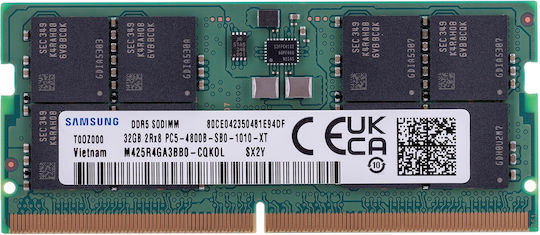 Samsung DDR5 with Module 1x32GB and Speed 4800 for Laptop