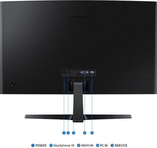 Samsung Essential S3 S36GD VA Gebogen Monitor 27" FHD 1920x1080 mit Reaktionszeit 4ms GTG