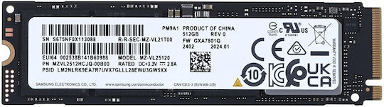 Samsung PM9A1 SSD 512GB M.2 PCI Express 4.0 MZVL2512HCJQ-00B00