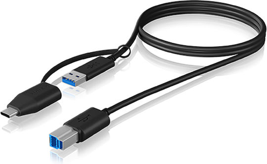 Icy Box 1m USB 3.1 Cable A-Male to B-Male (IB-CB032)
