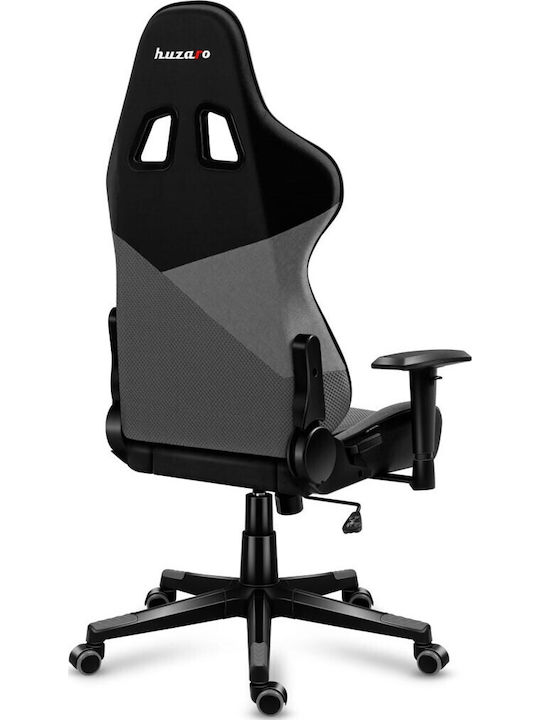 Huzaro Force 6.2 Fabric Gaming Chair with Adjustable Armrests and RGB Lighting Gray