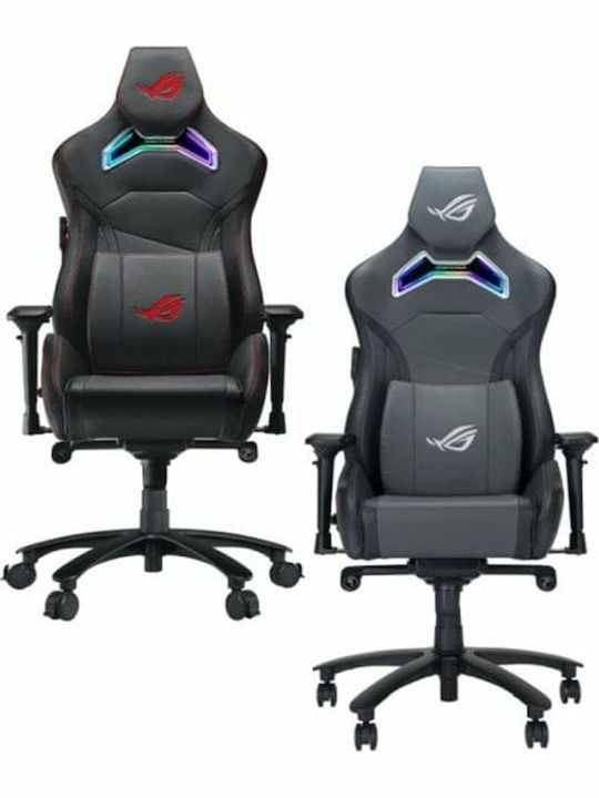 Asus ROG Chariot X Καρέκλα Gaming Δερματίνης με Ρυθμιζόμενα Μπράτσα και RGB Φωτισμό Μαύρη