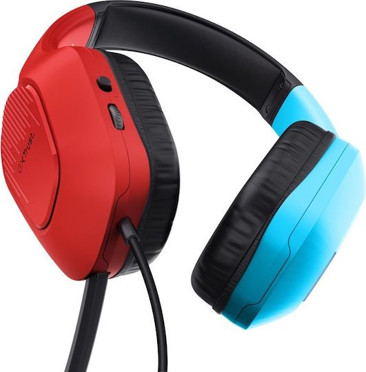 Trust GXT 416S Zirox Over Ear Gaming Headset with Connection 3.5mm Blue / Red