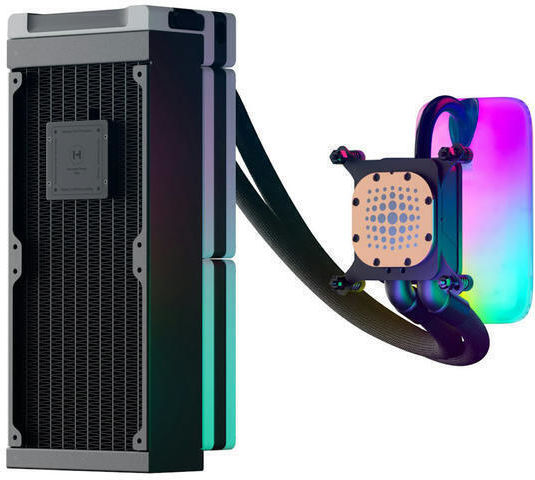HYTE Thicc Q60 Water Cooling AIO CPU With 2 Fans 120mm And RGB Lighting