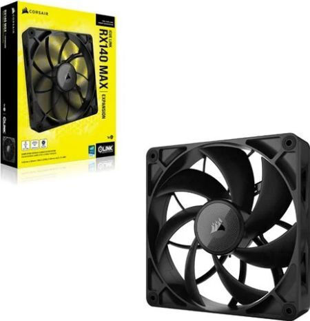 Corsair iCUE LINK RX140 MAX Case Fans 1600rpm 103.5cfm Without LEDs Connection 4-Pin PWM