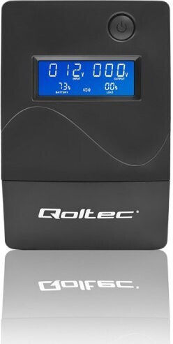 Qoltec 53977 Unitate UPS Linie Interactivă 450VA 240W Cu 2 Prize Schuko