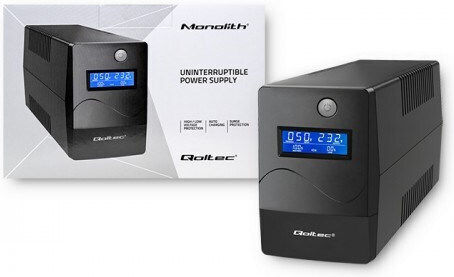 Qoltec 53977 Unitate UPS Linie Interactivă 450VA 240W Cu 2 Prize Schuko