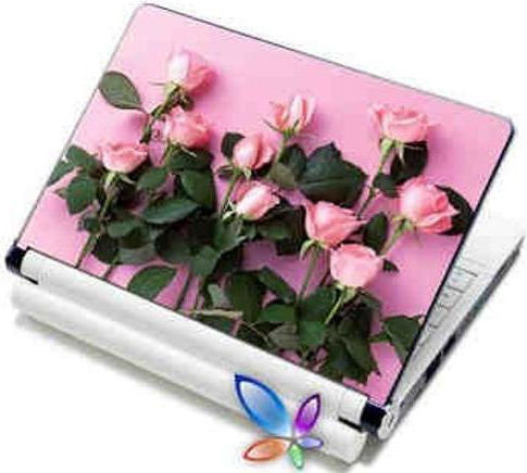 Lamtech Pink Roses αυτοκόλλητο για Laptop 12.4" Ροζ