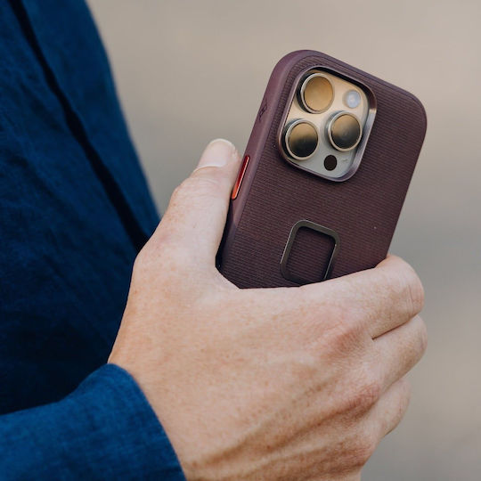 Peak Design Everyday Loop Back Cover Σιλικόνης Μπορντό (iPhone 16 Pro)