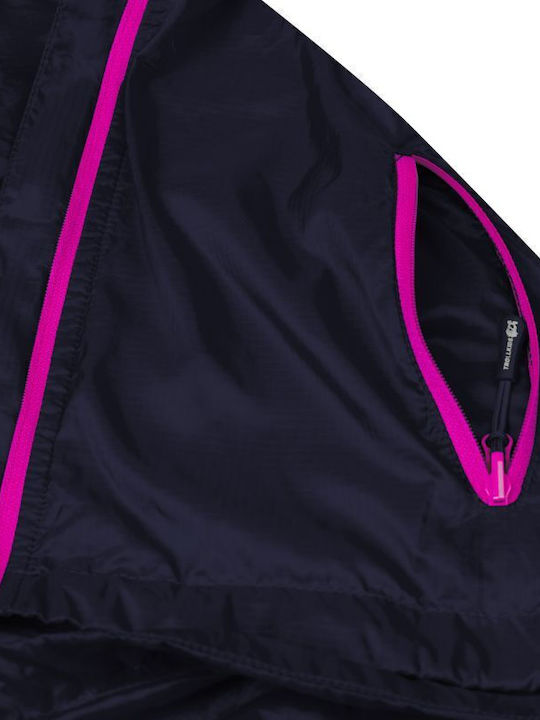Kinder Freizeitjacke mit Kapuze Marineblau