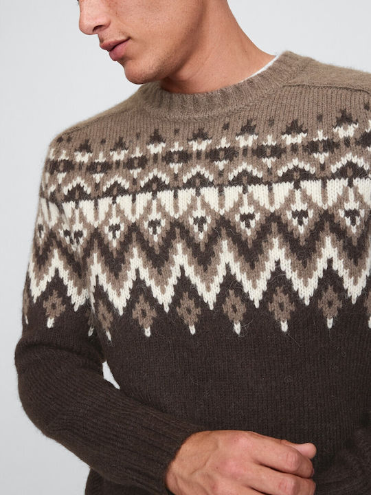 Langarm-Pullover Braun