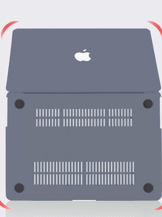Θήκη Macbook Air 13 A2337 M1 A2179 A1932 Hardshell Μωβ