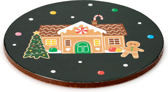 Set of Christmas Coasters Baker Street 4 Pieces