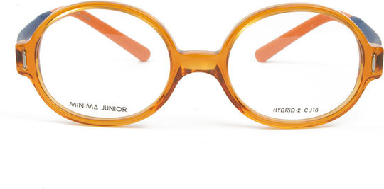 Minima Kindlich Kunststoff Brillenrahmen Orange MINJ23CJ18