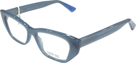 Urban Owl Weiblich Kunststoff Brillenrahmen Schmetterling Blau Olivia-c4