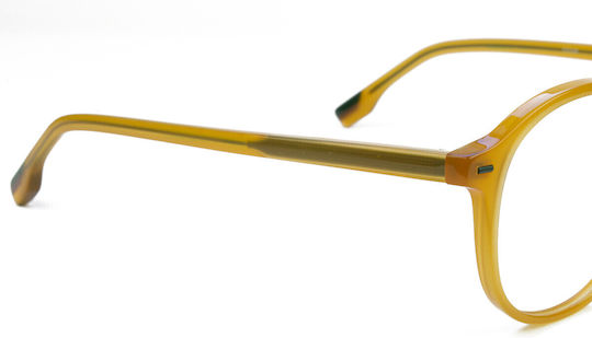Woodys Barcelona Hemingway Women's Acetate Prescription Eyeglass Frames Yellow WO25HEMI06