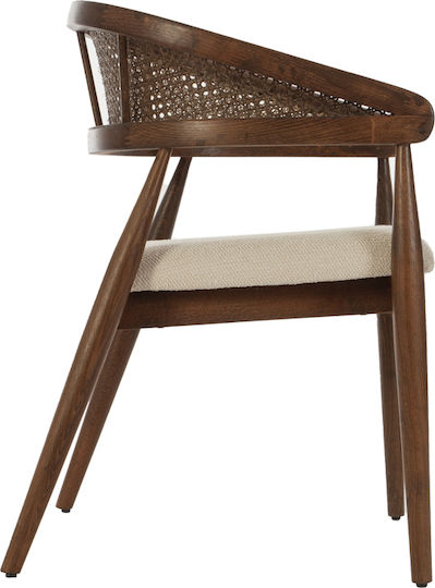 Fotoliu Sala de mese Maya 53x50x76buc Brown Beige Fotoliu Sala de mese Maya 53x50x76buc Brown Beige