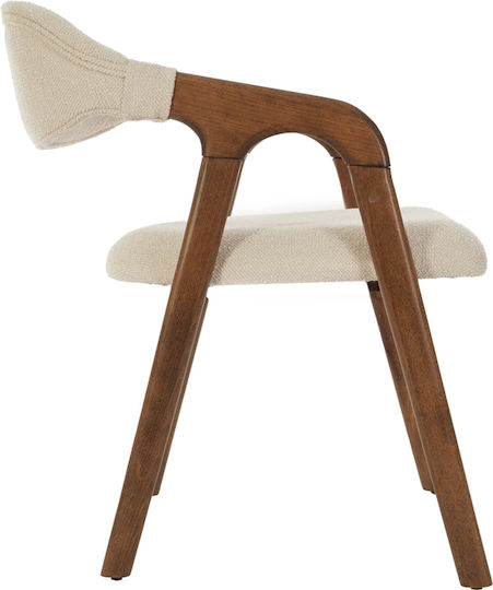 Fotoliu Sala de mese Hermes 56x65x76buc Brown Beige Fotoliu Sala de mese Hermes 56x65x76buc Brown Beige
