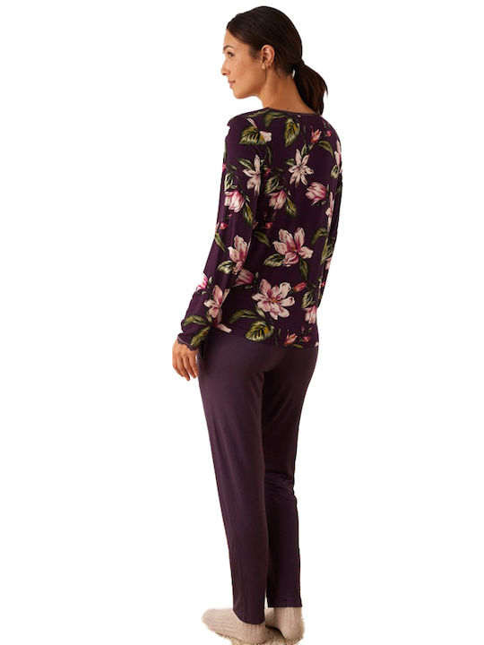 Promise Winter Women's Pyjama Set Purple