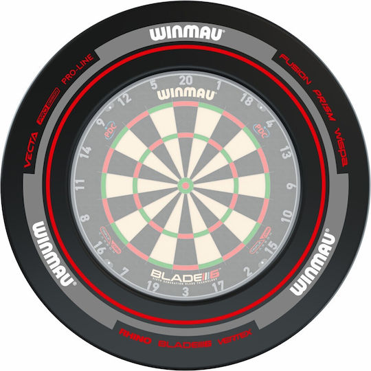 Предпазен ринг за дартс Advance черно-червен Winmau