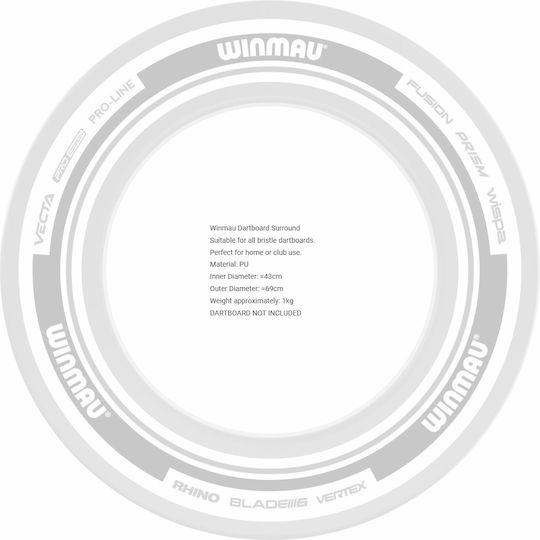 Advance Weiß Rot Dartboard Surround Winmau