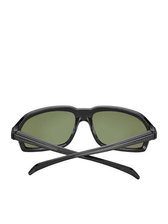Serengeti Hext Unisex Γυαλιά Ηλίου με Μαύρο Κοκκάλινο Σκελετό και Πράσινο Φακό SS571002