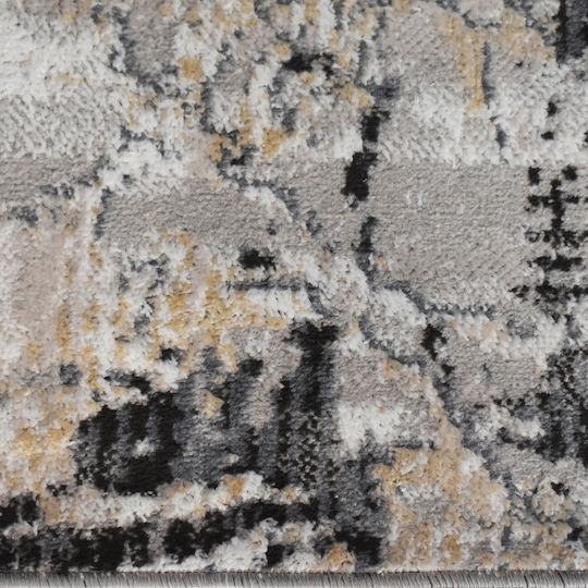 Saray Home Springs Spg02 Teppich Rechteckig Synthetisch,Polyester/Cotton/Leather Ivory-Dark Grey
