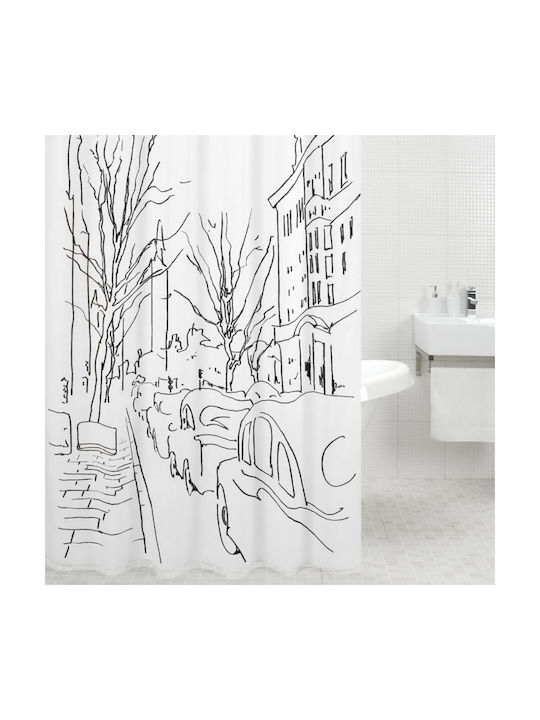 Dimitracas Citta Shower Curtain 180x180cm Rainbow Citta 02490.001