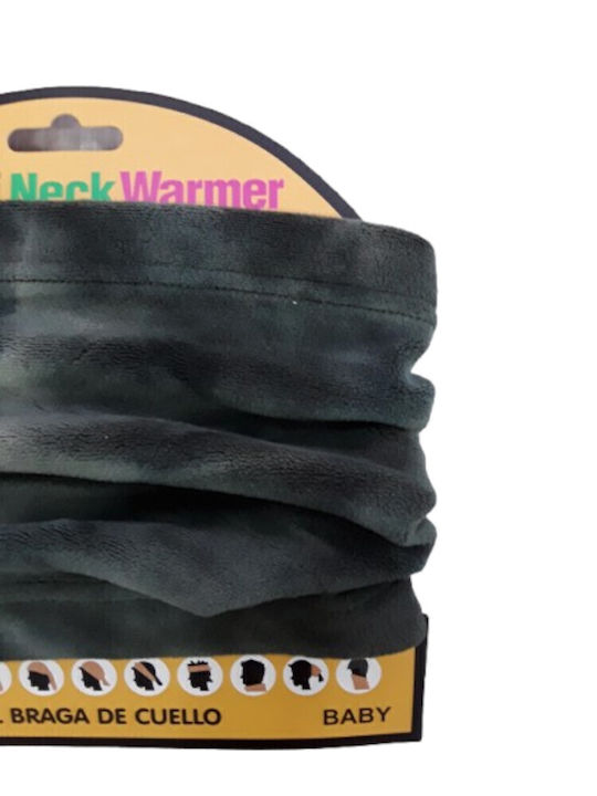 Kids Fleece Neck Gaiter Green