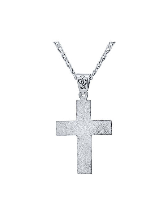 Verorama Men's Cross from Silver with Chain