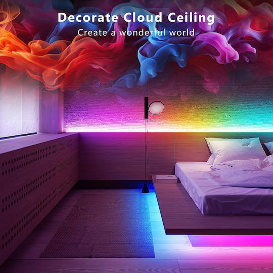 Kit Led Cob Rgbic Spectrum Dual 24v Vichema Iluminare Uniformă Flexibilă Unghi 180° Rezistent la Vibrații Lumină Puternică Sincronizare Muzică Control prin Aplicație Telecomandă