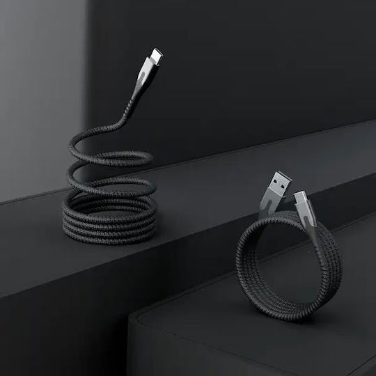 Statik MagStack Pro Magnetic Braided USB 2.0 Cable USB-C Male - USB-C 100W PD Black 2m PUP-0550-6FT-CC